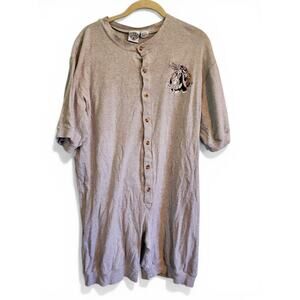 Vintage 90s 1995 Gray Acme Clothing Looney Tunes Romper Size S/M